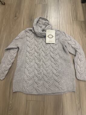 NEW Aran Sweater Market Super Soft Chunky Cable Cowl Neck Women's XXL